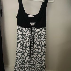 Black and white summer dress